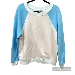 Wildfox pastel oversized local sweatshirt XS